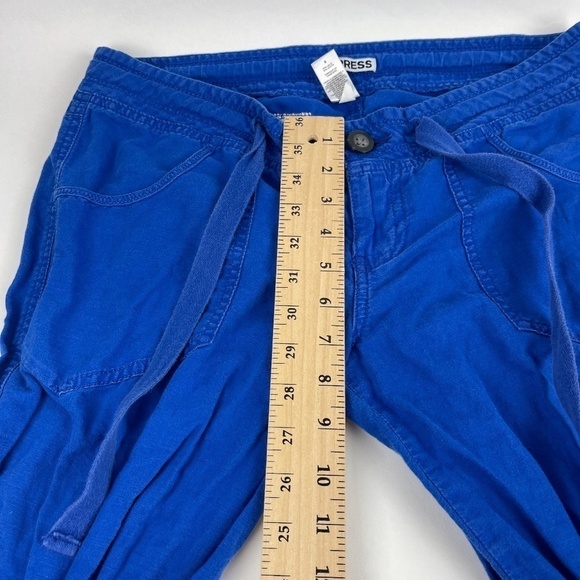 Express Pants Womens Size 6 Blue Drawstring - Picture 7 of 11